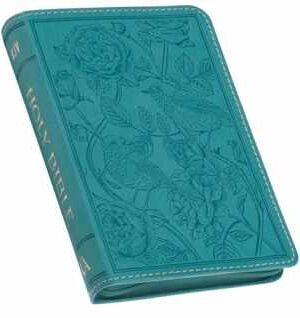 KJV, Compact Zippered Bible, Imitation Leather, Teal