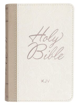KJV, Pocket Bible, Imitation Leather, Pearlized White and Taupe