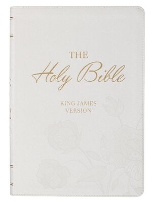 KJV, Holy Bible, Imitation Leather, White, Giant Print, Red Letter, Indexed