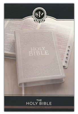 KJV, Thinline Wedding Bible, Imitation Leather, White