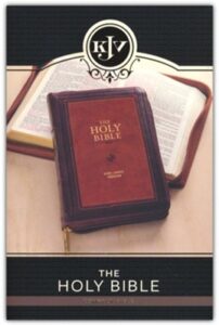 KJV, Compact Holy Bible, Imitation Leather, Burgundy and Saddle Tan, Zippered