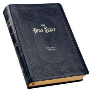KJV, Full Size Holy Bible, Imitation Leather, Dark Brown, Giant Print