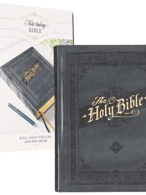 KJV, Note Taking Bible, Hardcover, Gray, Large Print
