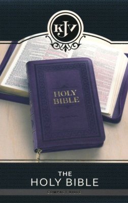 KJV, Compact Holy Bible, Faux Leather, Purple, Zippered