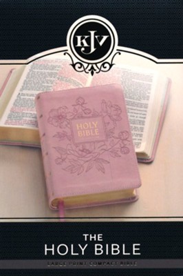 KJV, Compact Bible, Imitation Leather, Ballet Pink, Large Print, Red Letter