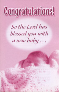 CONGRATULATIONS BABY GIRL Tract