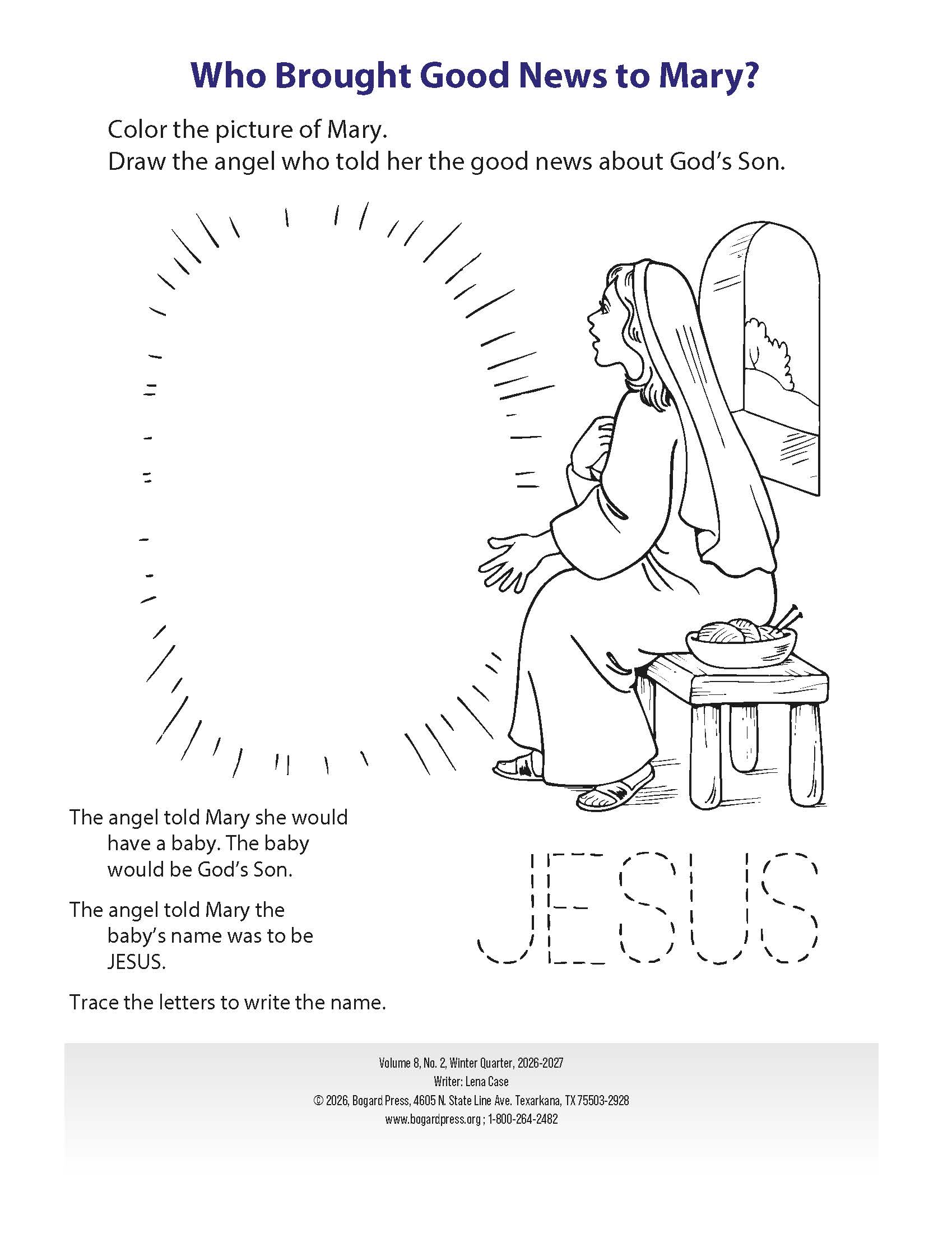 Sunday School, Bible Basics, Kindergarten Bible Stories Leaflets, Winter 2026-27 - Image 4