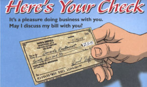 HERE'S YOUR CHECK Tract