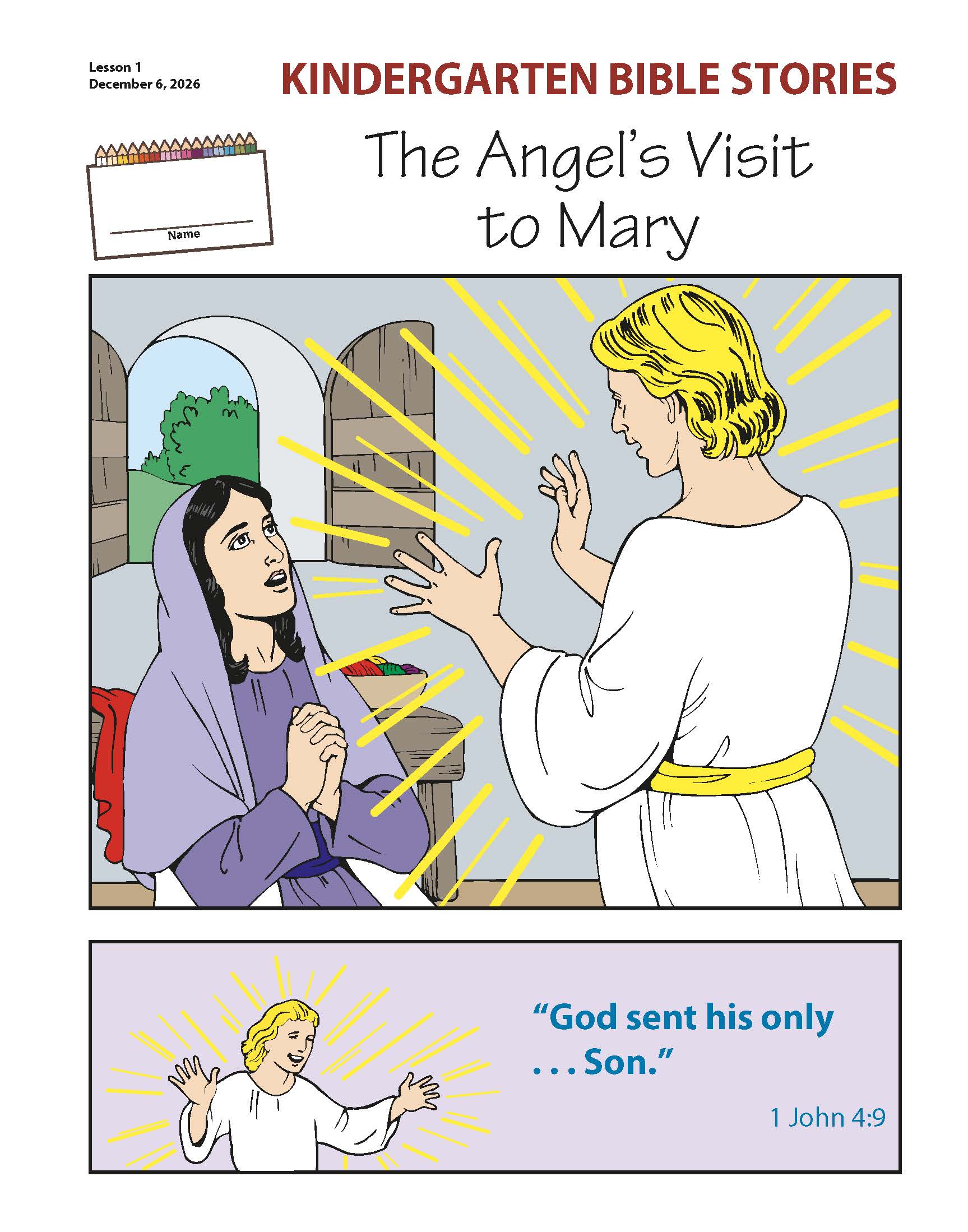 Sunday School, Bible Basics, Kindergarten Bible Stories Leaflets, Winter 2026-27 - Image 3