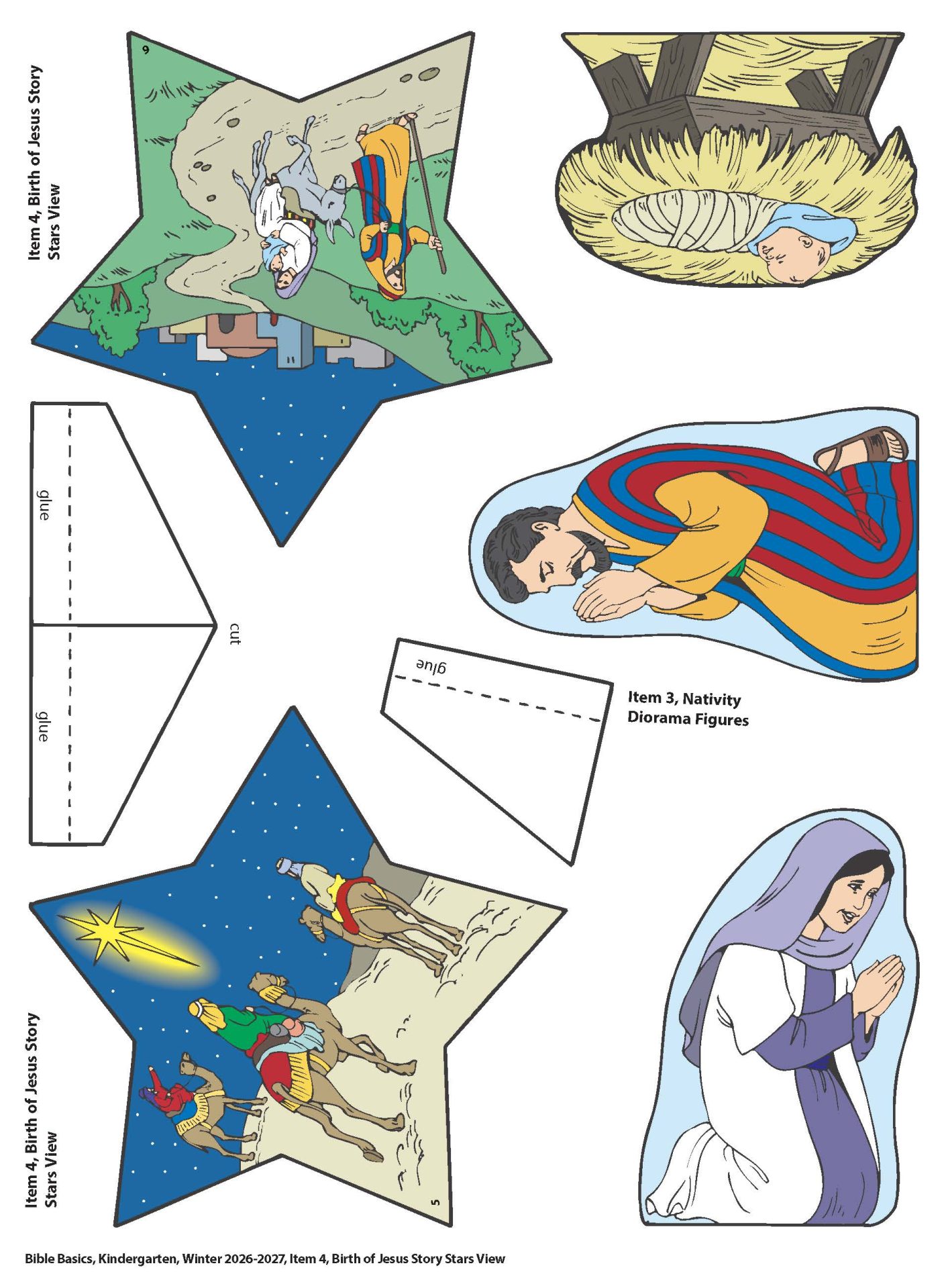Sunday School, Bible Basics, Kindergarten Visuals, Winter 2026-27 - Image 4