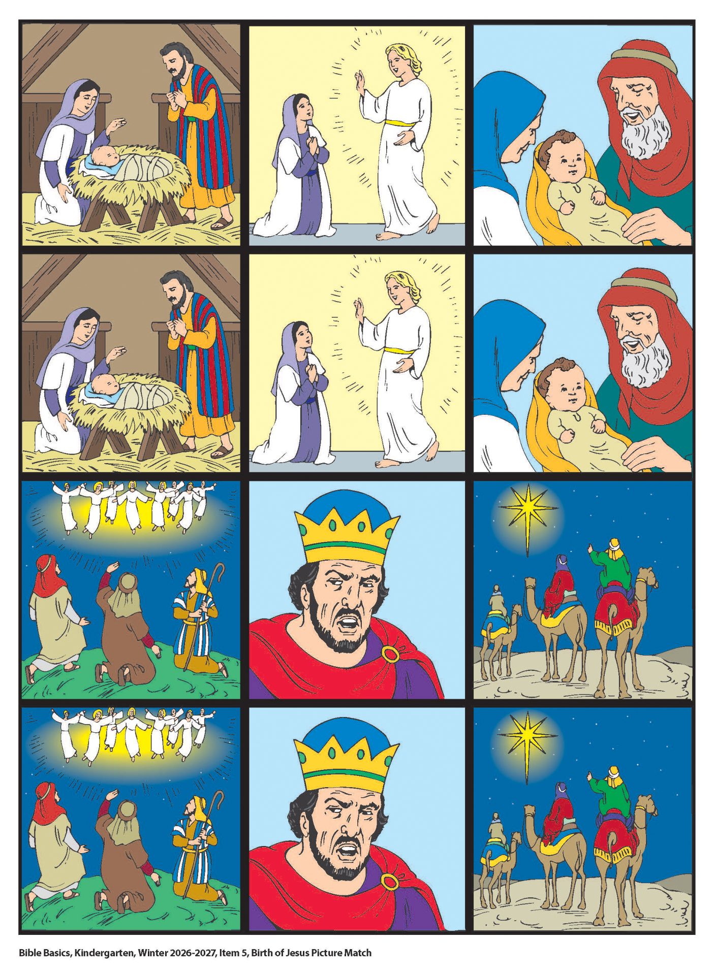 Sunday School, Bible Basics, Kindergarten Visuals, Winter 2026-27 - Image 5