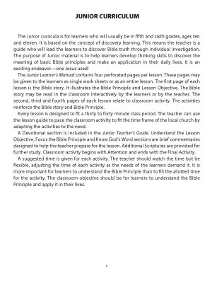 Sunday School, Bible Basics, Junior Teacher’s Guide, Winter 2026-27