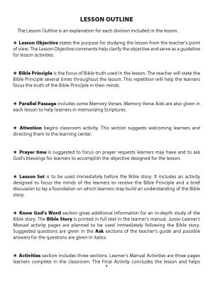 Sunday School, Bible Basics, Junior Teacher’s Guide, Winter 2026-27