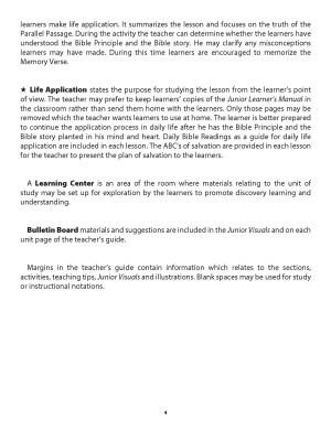 Sunday School, Bible Basics, Junior Teacher’s Guide, Winter 2026-27