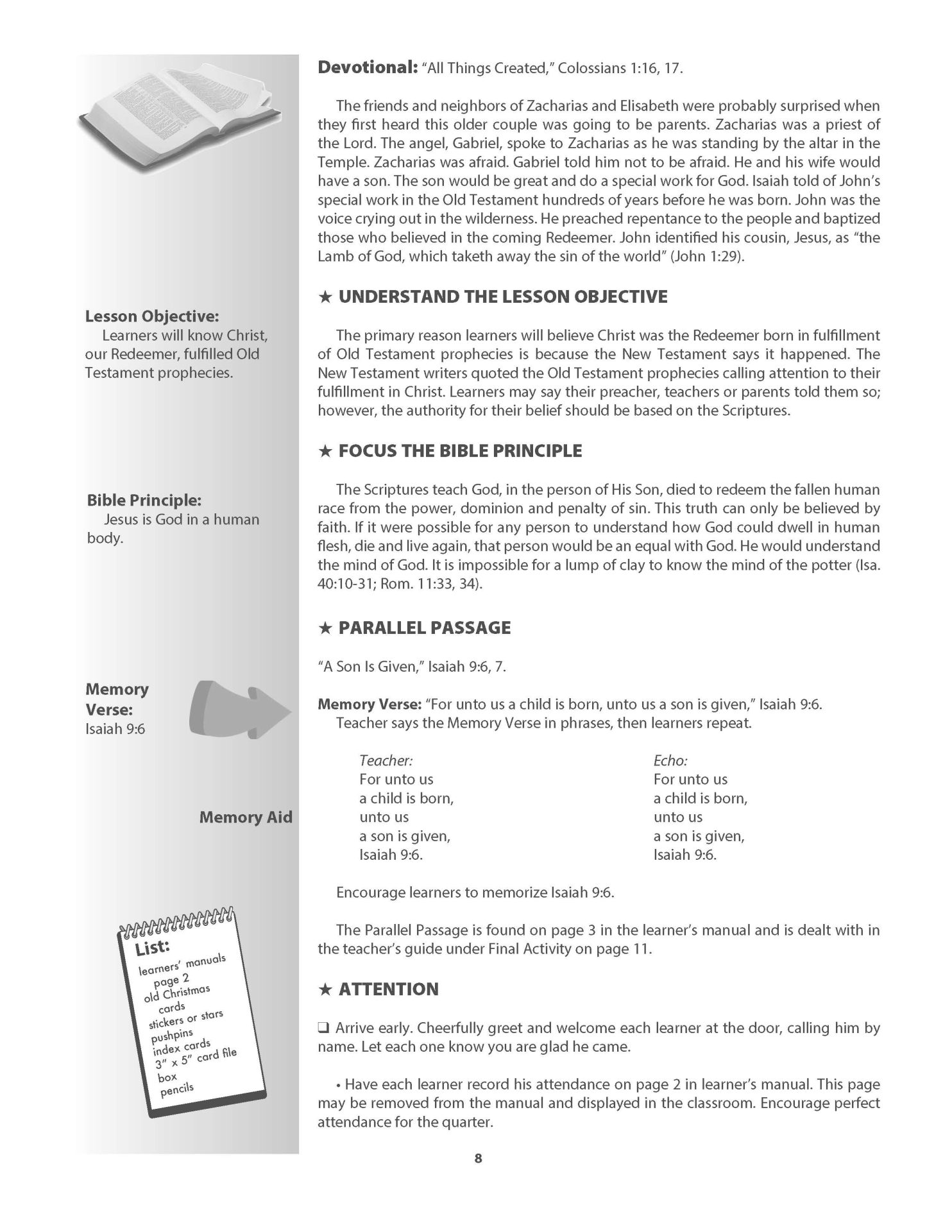 Sunday School, Bible Basics, Junior Teacher's Guide, Winter 2026-27 - Image 9