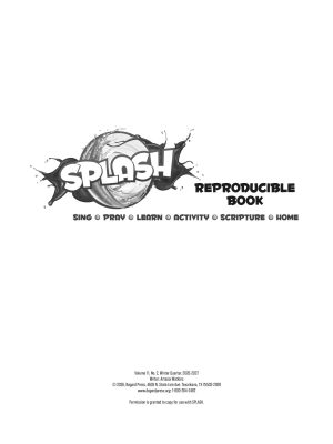 Children’s Church, SPLASH, Reproducible Book, Winter 2026-27