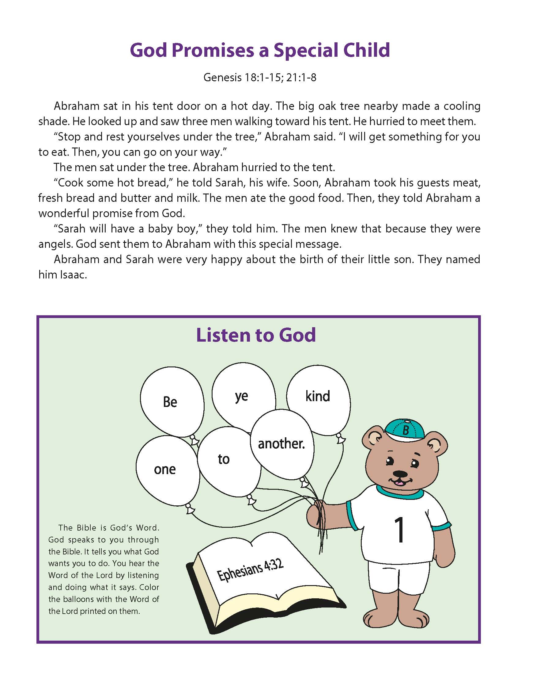 Sunday School Bible Basics Preschool Bible Stories, Summer 2026 - Image 3