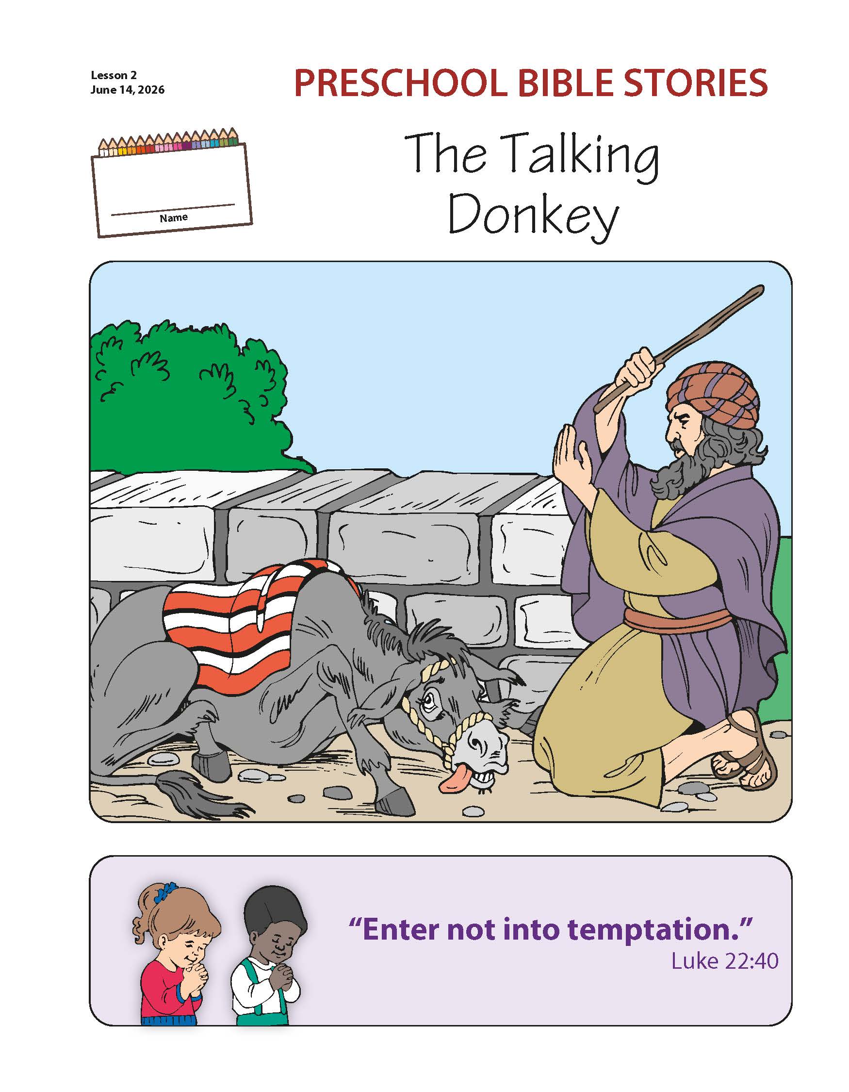 Sunday School Bible Basics Preschool Bible Stories, Summer 2026 - Image 4