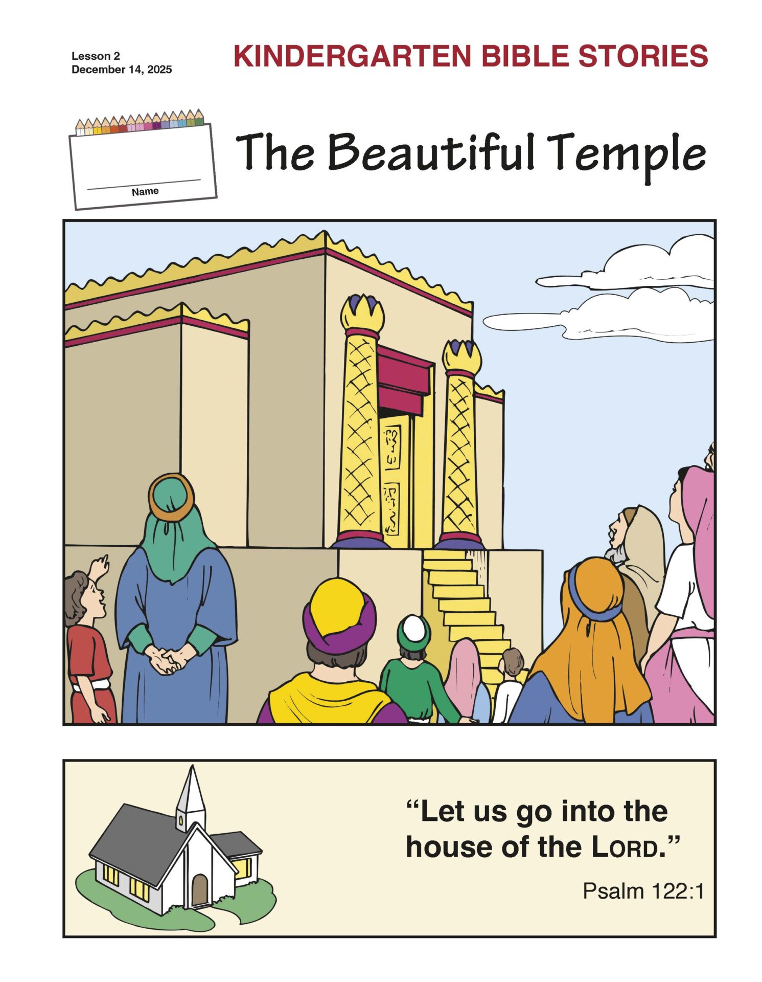 Sunday School BIBLE BASICS KINDERGARTEN BIBLE STORIES Winter 2025-2026 - Image 2