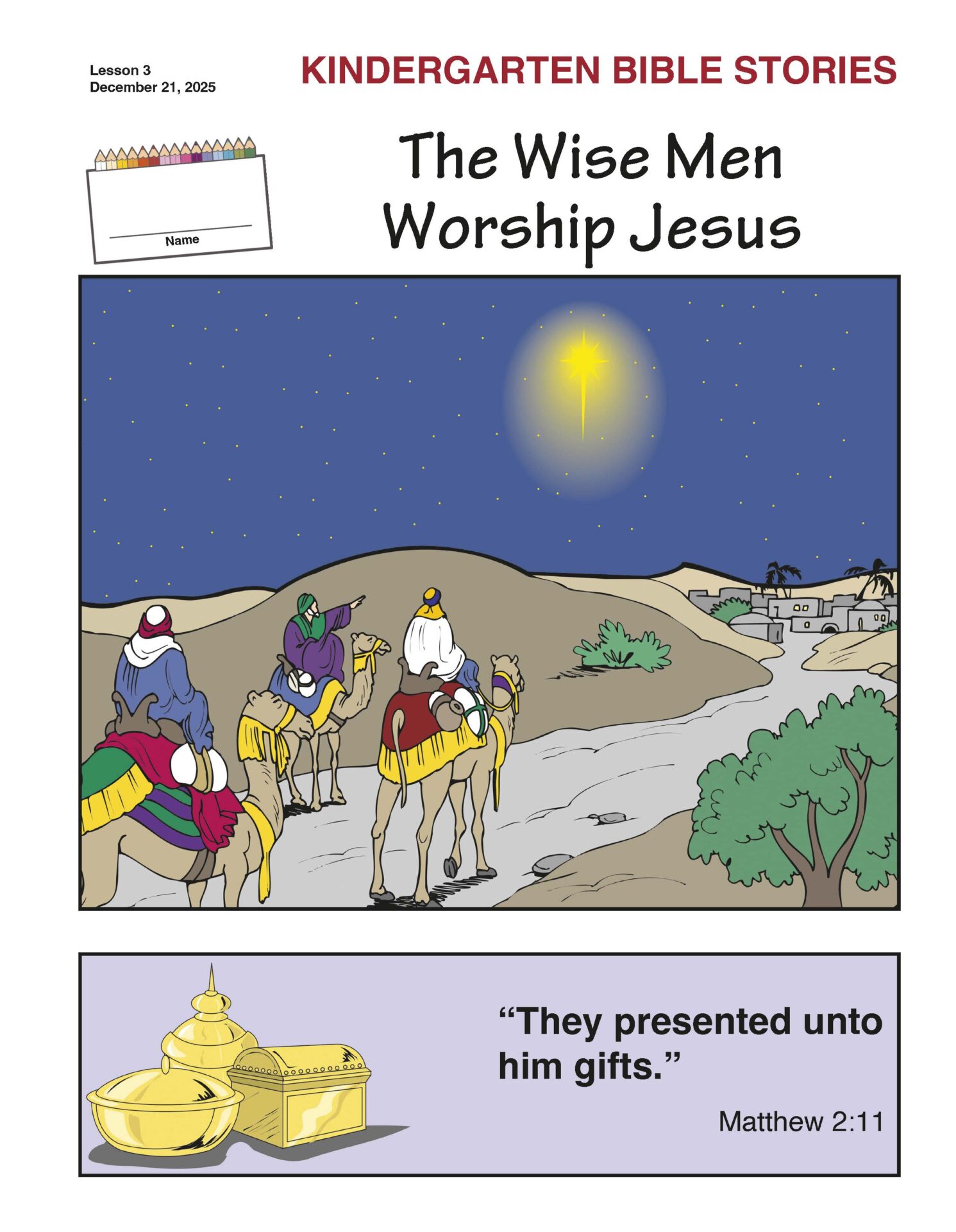 Sunday School BIBLE BASICS KINDERGARTEN BIBLE STORIES Winter 2025-2026 - Image 4