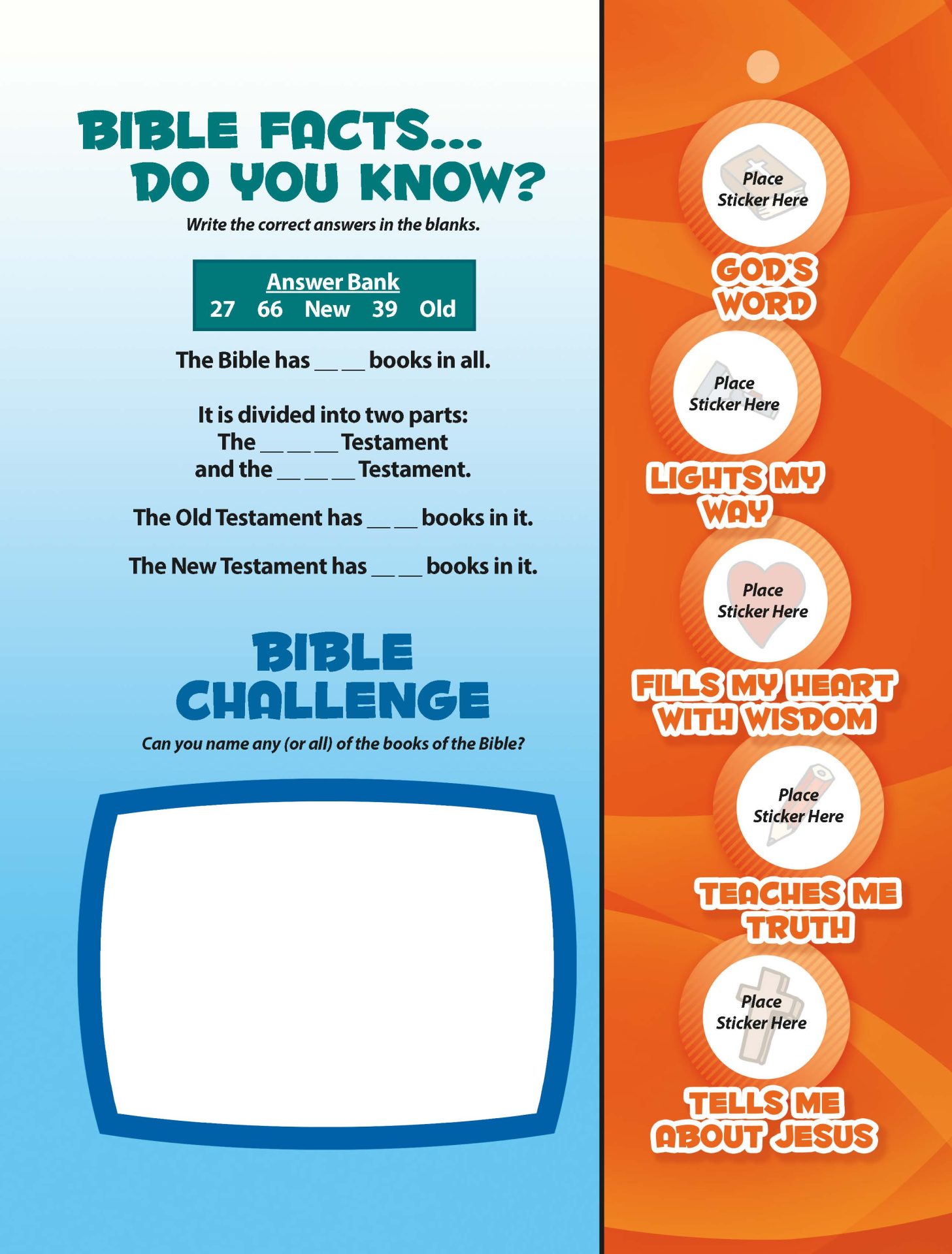 Sunday School, SPLAT, 1st & 2nd Grade Student Leaflets, Fall 2026 - Image 3