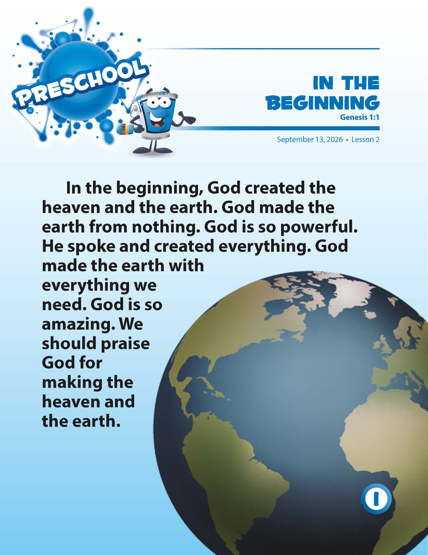 Sunday School SPLAT Preschool Student Leaflets, Fall Quarter 2026 - Image 4