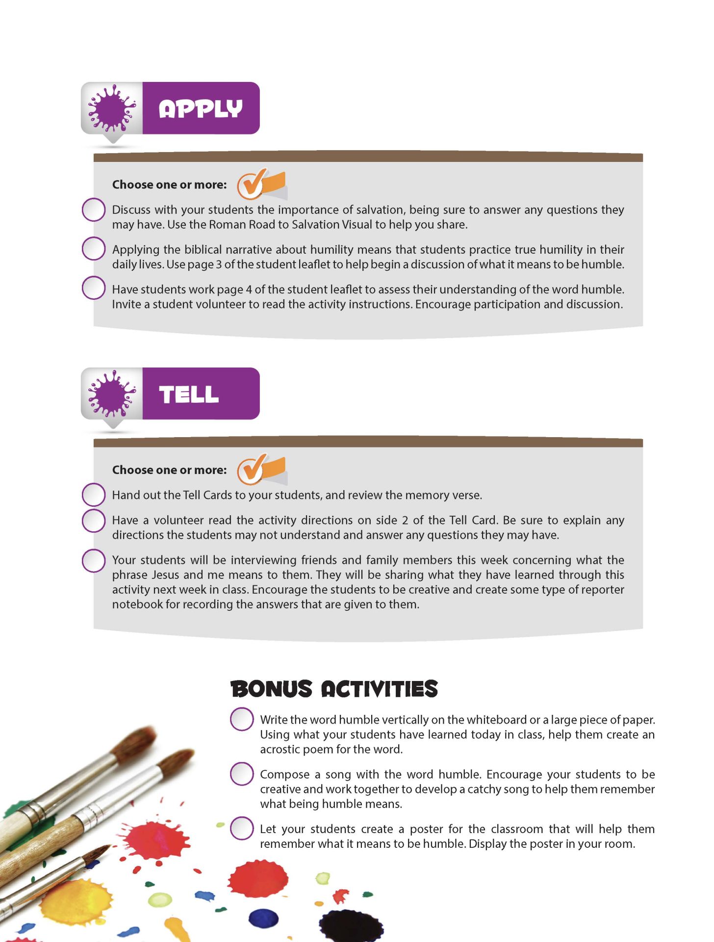 Sunday School, SPLAT, 3rd & 4th Grade Teacher Leaflets, Winter 2026-27 - Image 3