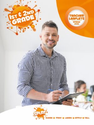 Sunday School SPLAT 1st & 2nd GRADE TEACHER LEAFLETS, Spring 2026