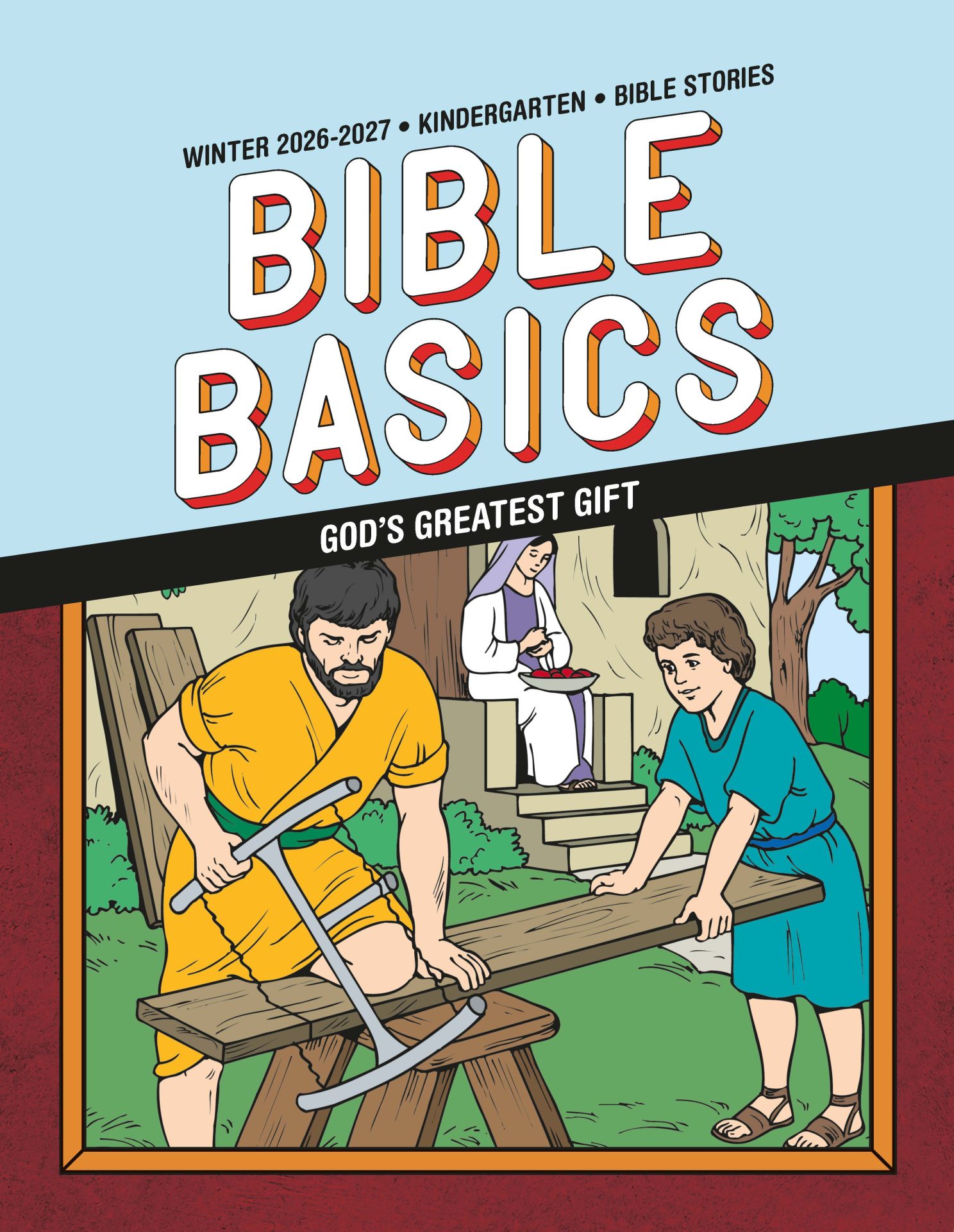 Sunday School, Bible Basics, Kindergarten Bible Stories Leaflets, Winter 2026-27