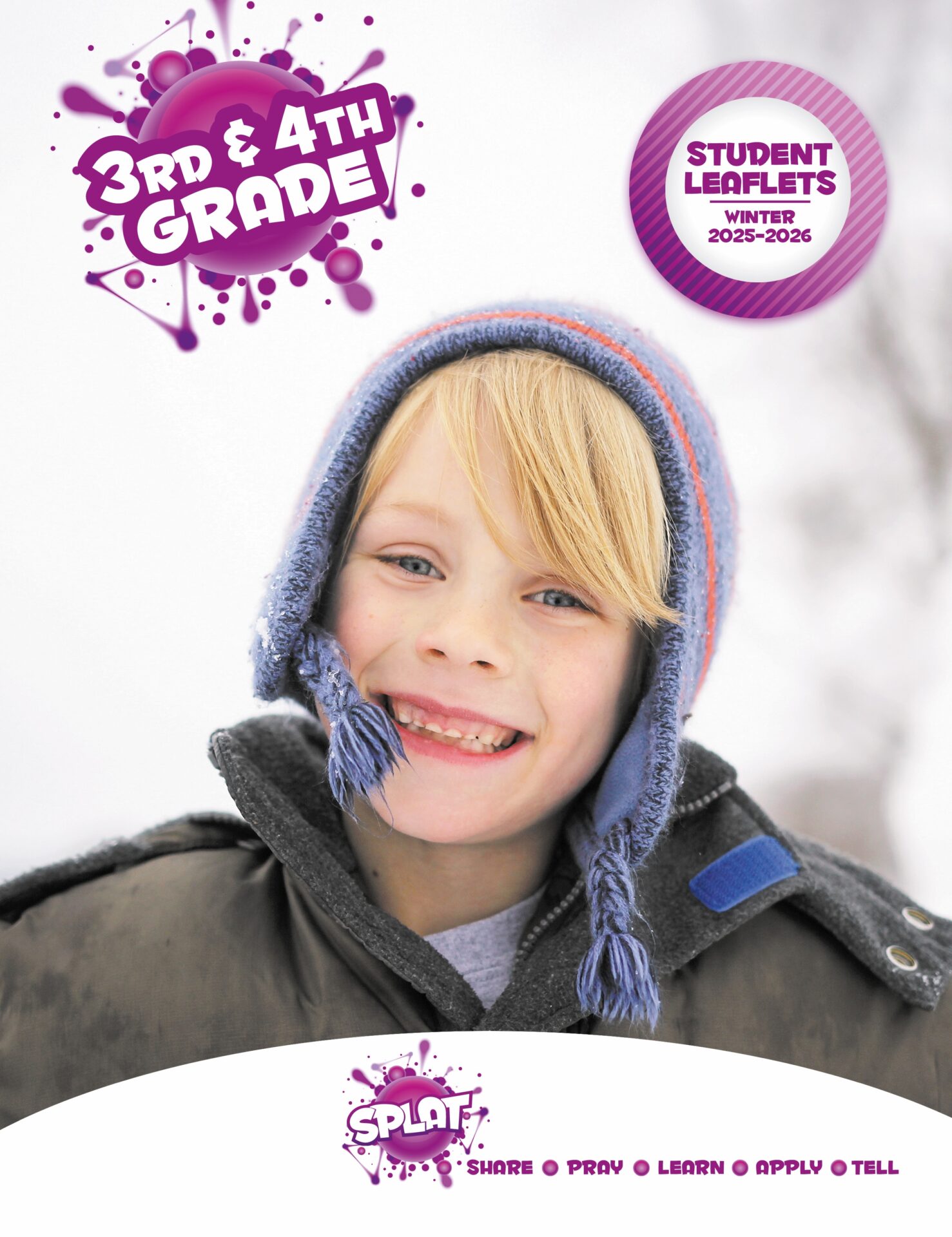 Sunday School SPLAT 3rd & 4th GRADE STUDENT LEAFLETS, Winter 2025-2026