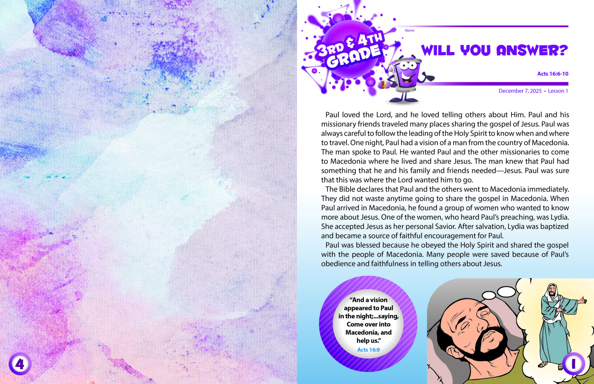 Sunday School SPLAT 3rd & 4th GRADE STUDENT LEAFLETS, Winter 2025-2026 - Image 3