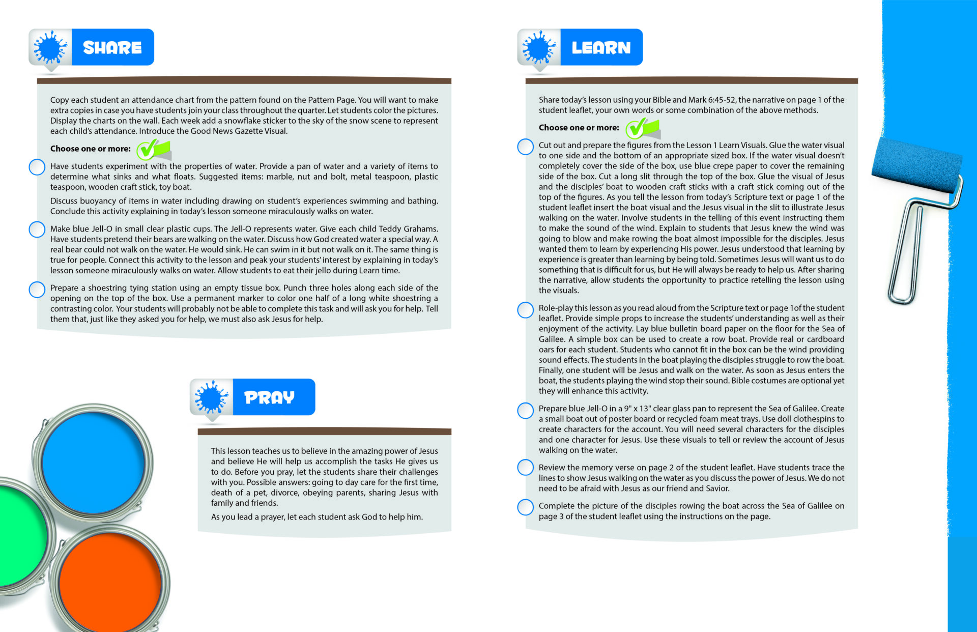 Sunday School SPLAT PRESCHOOL TEACHER LEAFLETS, Winter 2025-2026 - Image 4