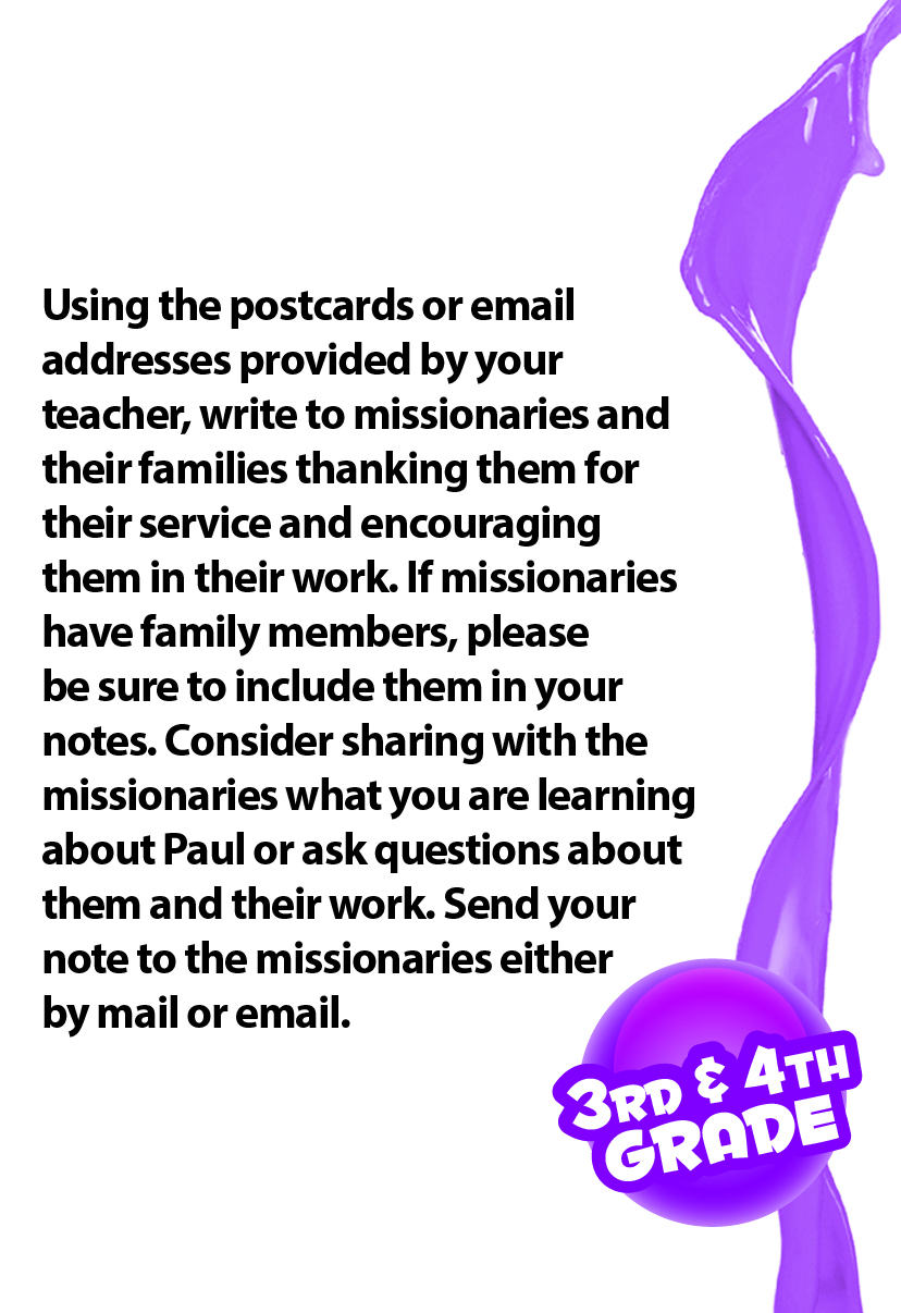 Sunday School SPLAT 3rd & 4th GRADE TELL CARDS, Winter 2025-2026 - Image 3