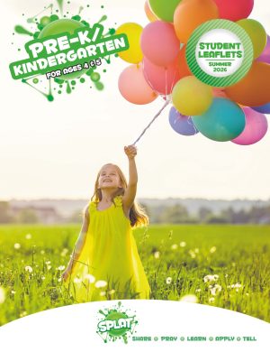 Sunday School Splat Pre-Kindergarten Student Leaflets, Summer 2026