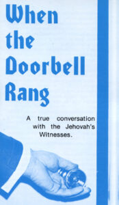 WHEN THE DOORBELL RANG Tract