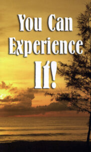 YOU CAN EXPERIENCE IT! Tract