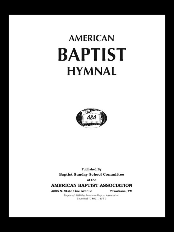 American Baptist Hymnal Large Print, Loose Leaf Bogard Press