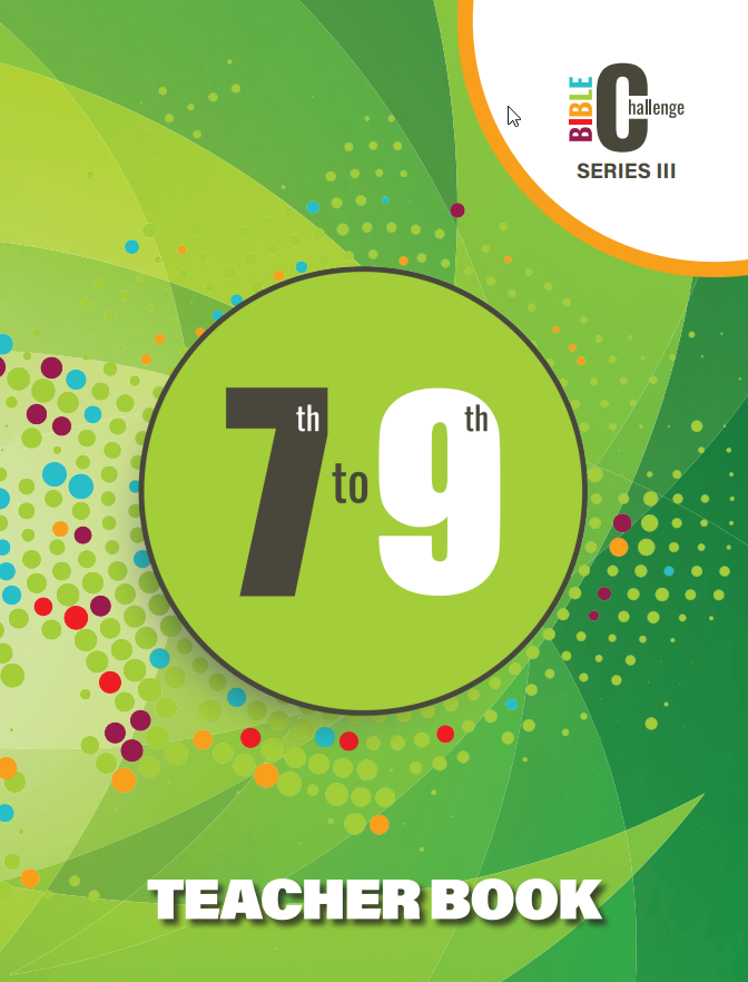Bible Challenge 7th-9th Grade TEACHER BOOK, Series III