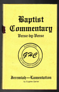 Baptist Commentary JEREMIAH�LAMENTATIONS