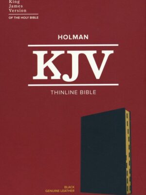 KJV, Thinline Bible, Genuine Leather, Black, Indexed