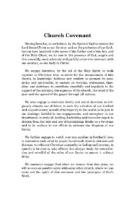 CHURCH COVENANT Wall Chart 35" x 55"