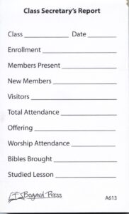 CLASS SECRETARY'S REPORT (100)