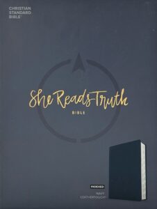 CSB, She Reads Truth Bible, Navy LeatherTouch (Indexed)