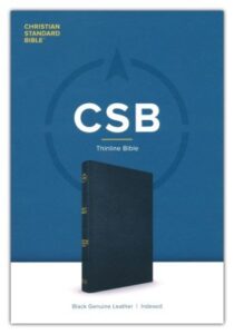 CSB, Thinline Bible, Genuine Leather, Black, Indexed