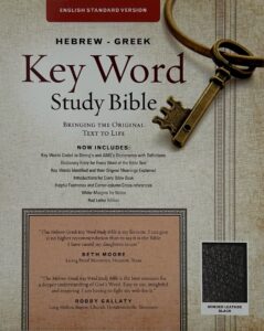 ESV, Hebrew Greek Study Bible, Black Imitation Leather