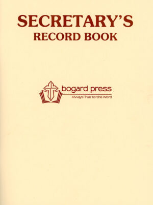 SUNDAY SCHOOL SECRETARY RECORD BOOK