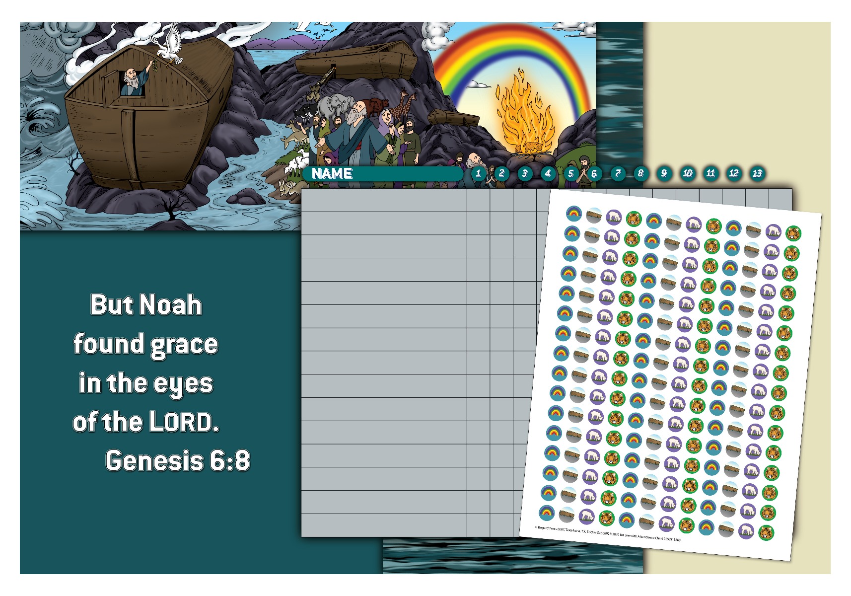 NOAH FOUND GRACE ATTENDANCE CHART