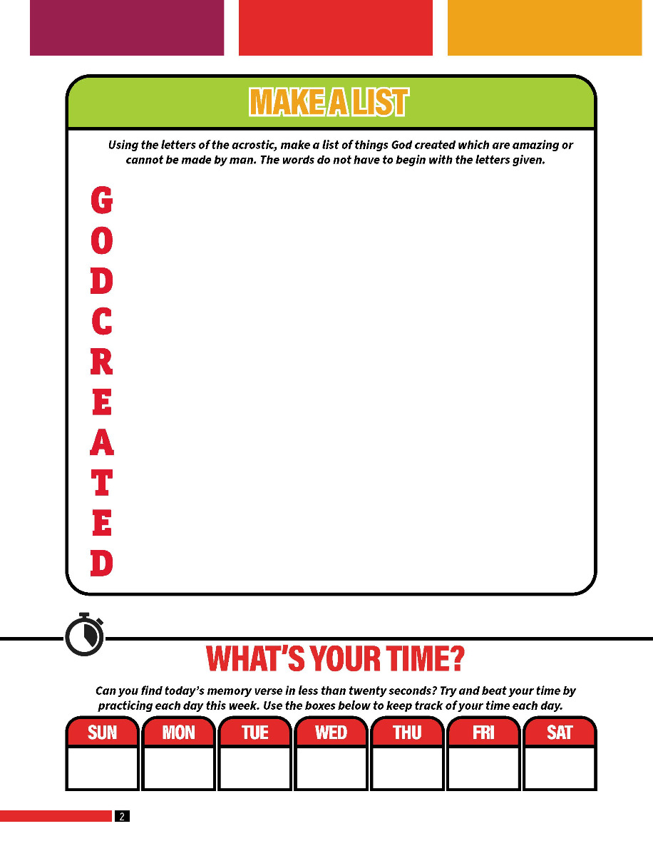 Bible Challenge, 1st-3rd Grade Student Activity Leaflets, Series I - Image 3