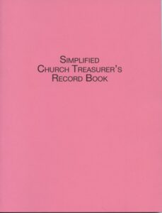 SIMPLIFIED CHURCH TREASURER'S RECORD BOOK