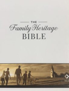 NLT, Family Heritage Study Bible, Hardcover, Black, Large Print